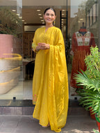Premium Embroidered Ethnic Suit Set with Dupatta