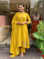 Premium Embroidered Ethnic Suit Set with Dupatta
