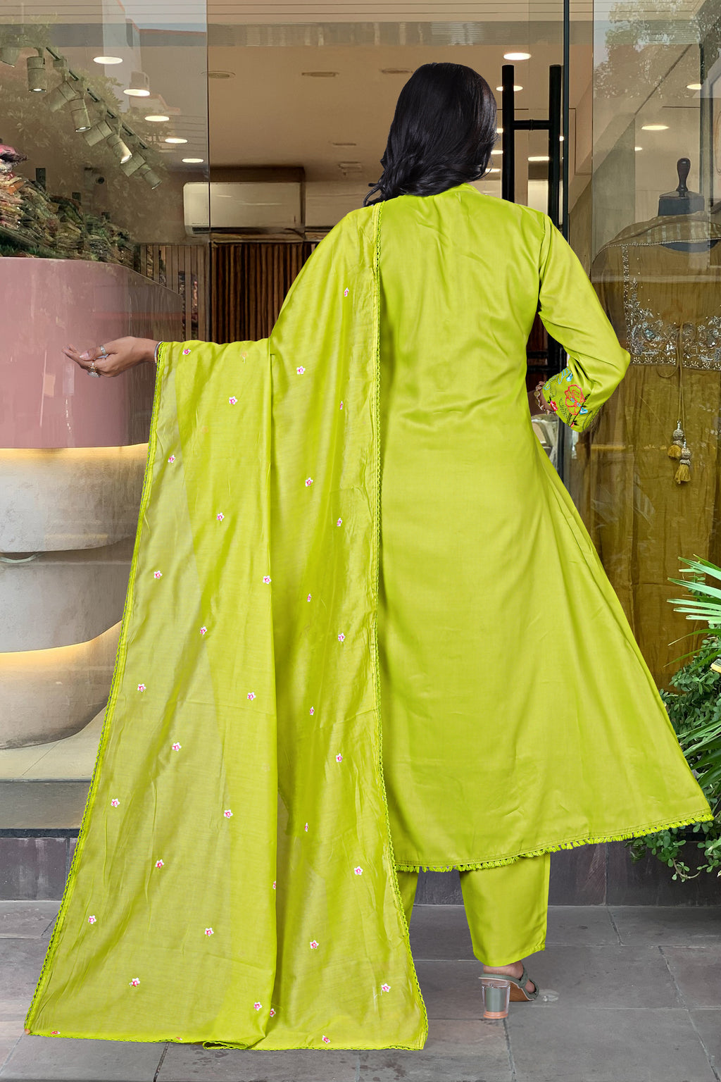 Premium Embroidered Ethnic Suit Set with Dupatta